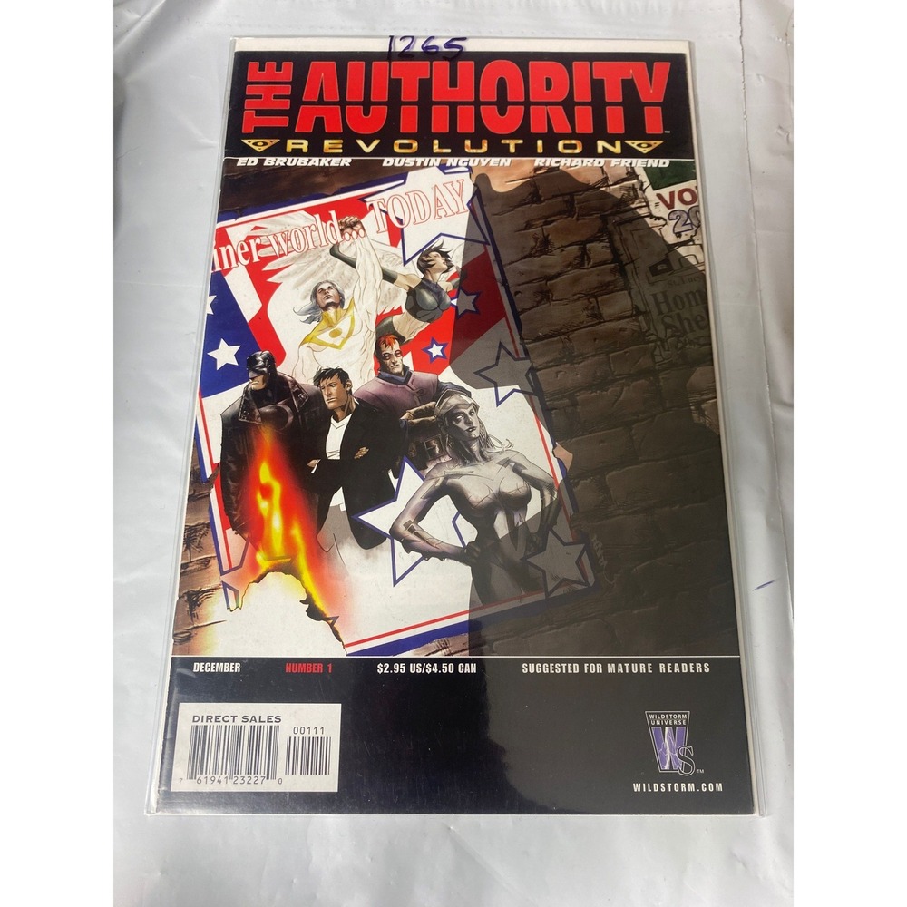 The Authority Revolution 1 WildStorm DC Comics 2004‎ Ed Brubaker Dustin Nguyen